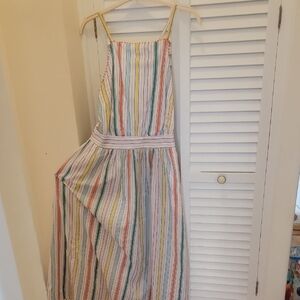 Colorful Striped Maxi Dress